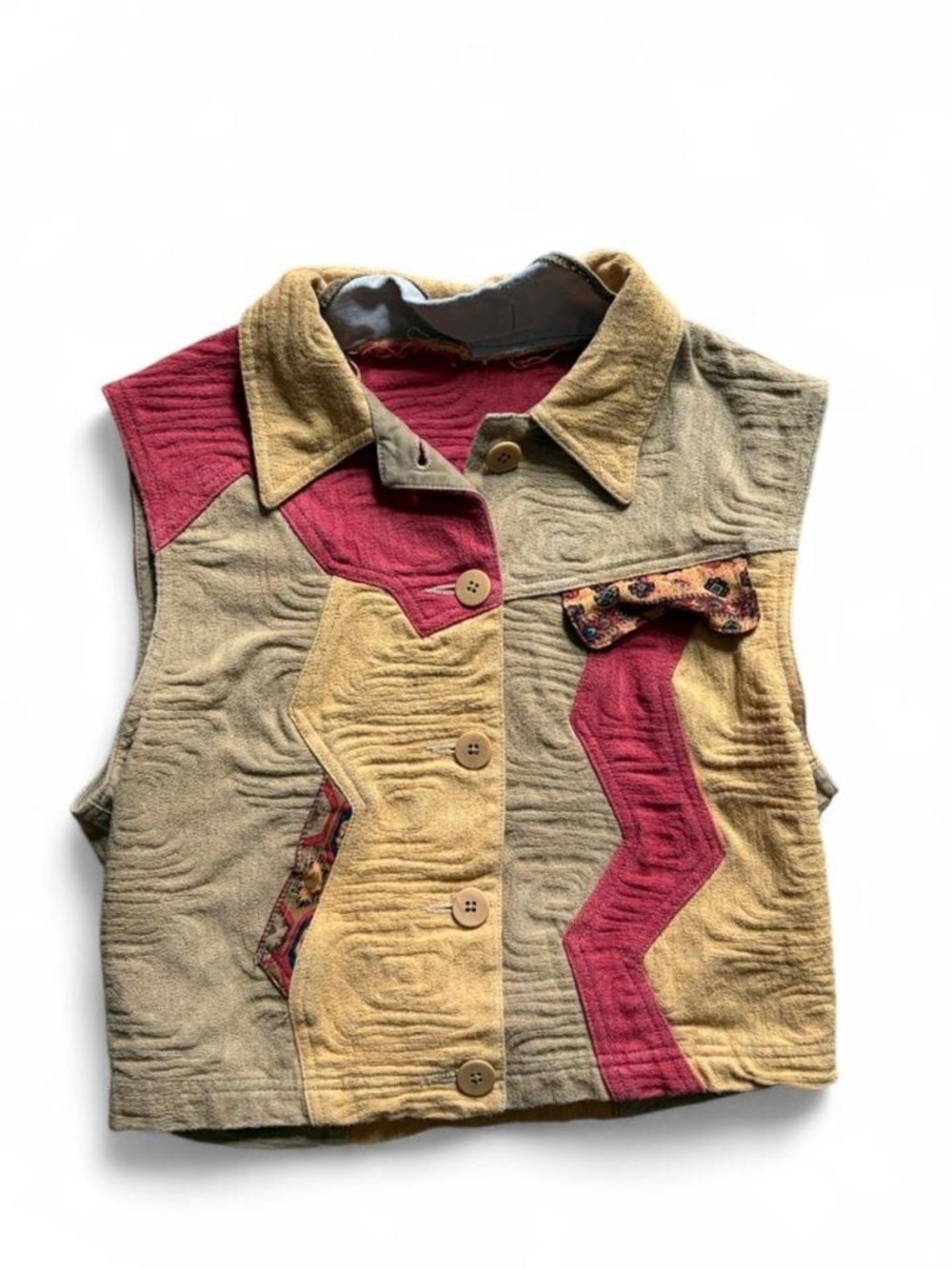 Vintage Canvasbacks multicoloured vest Size XS